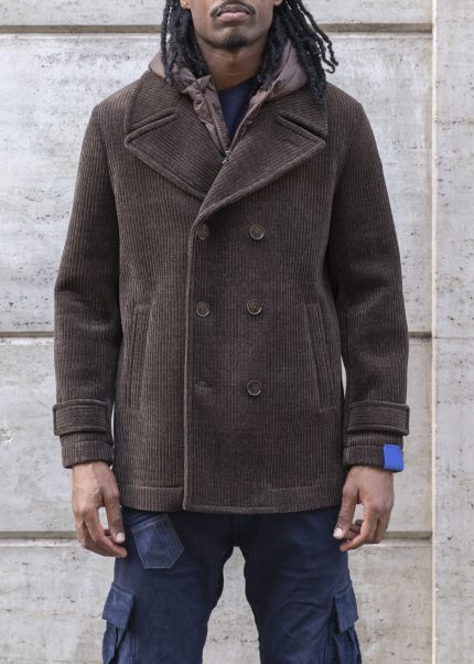 Peacoat velluto marrone
